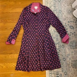 NWT Julie Brown Colorful Button Down Dress